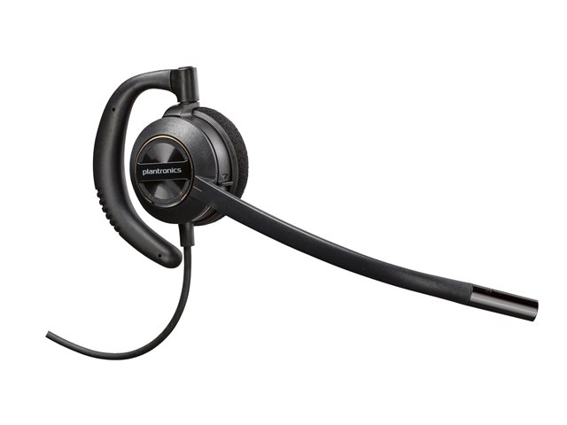 Poly EncorePro 540 Convertible Headset +Quick Disconnect EMEA - INTL English - Euro plug - Replaces Poly SKU 88828-02