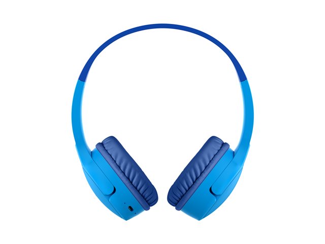Belkin SoundForm Mini - Headphones with mic - on-ear - Bluetooth - wireless, wired - 3.5 mm jack - blue