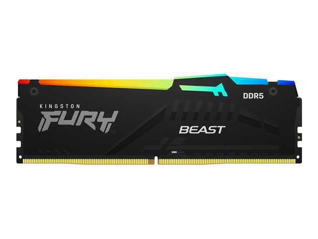 Kingston FURY Beast - DDR5 - kit - 128 GB: 4 x 32 GB - DIMM 288-pin - 5200 MHz / PC5-41600 - CL40 - 1.25 V - on-die ECC