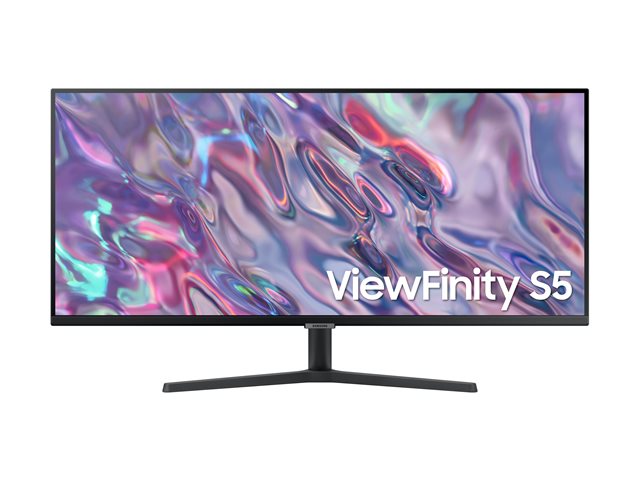 Samsung ViewFinity S5 S34C500GAU - S50GC Series - LED monitor - 34\" - 3440 x 1440 UWQHD @ 100 Hz - VA - 300 cd/m² - 3000:1 - HDR10 - 5 ms - 2xHDMI, DisplayPort - black
