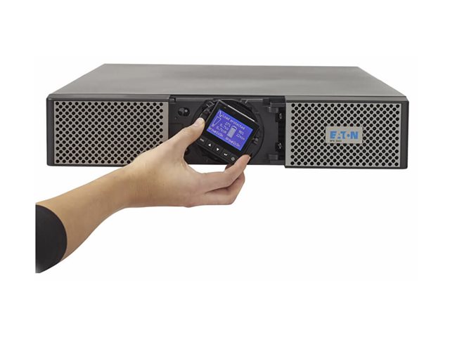 Eaton 9PX 3000VA 2700W 120V Online Double-Conversion UPS, L5-30P, 6x 5-20R, 1 L5-30R Outlets, Cybersecure Network Card Option, Extended Run, 2U Rack/Tower Battery Backup - UPS (rack-mountable / external) - AC 100/110/120/125 V - 2700 Watt - 3000 VA - Ethernet, RS-232, USB - output connectors: 7 - 2U - black and silver - for P/N: 744-A3122, 9PXEBM72RT