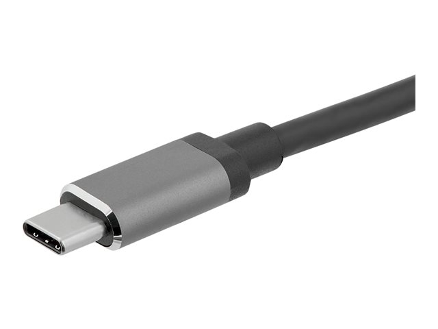StarTech.com USB-C to VGA and HDMI Adapter - 2-in-1 - 4K 30Hz - Space Grey - Windows & Mac Compatible (CDP2HDVGA) - External video adapter - IT6222 - USB-C - HDMI, VGA - space grey