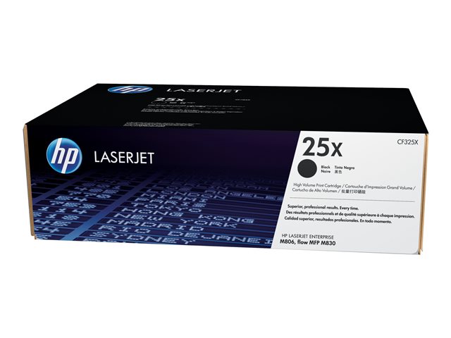 HP 25X - High Yield - black - original - LaserJet - toner cartridge (CF325X) - for LaserJet Enterprise M806dn, M806x+, LaserJet Enterprise Flow MFP M830z