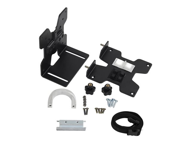 Ergotron - Mini PC mount - under-desk mountable, pole mountable, wall track mountable, VESA bracket mountable - black - for Ergotron NX, LX Dual Side-by-Side Arm