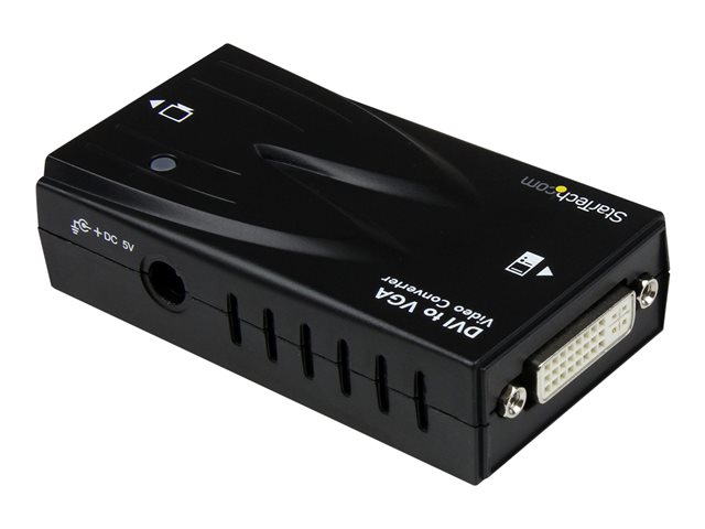 StarTech.com High Resolution Video DVI to VGA Converter - Video converter - DVI - VGA - black - DVI2VGACON - Video converter - DVI - VGA - black