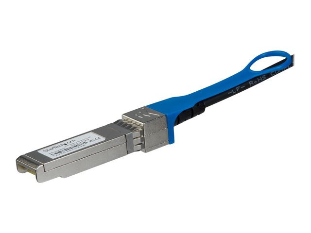 StarTech.com HPE JD095C Compatible .65m 10G SFP+ to SFP+ Direct Attach Cable Twinax, 10GbE SFP+ Copper DAC 10 Gbps Low Power Passive Mini GBIC/Transceiver Module DAC, Firepower A5500, 10GE - Lifetime Warranty (JD095CST) - 10GBase direct attach cable - SFP+ latched to SFP+ latched - 65 cm - twinaxial - SFF-8431/SFF-8432 - passive - black