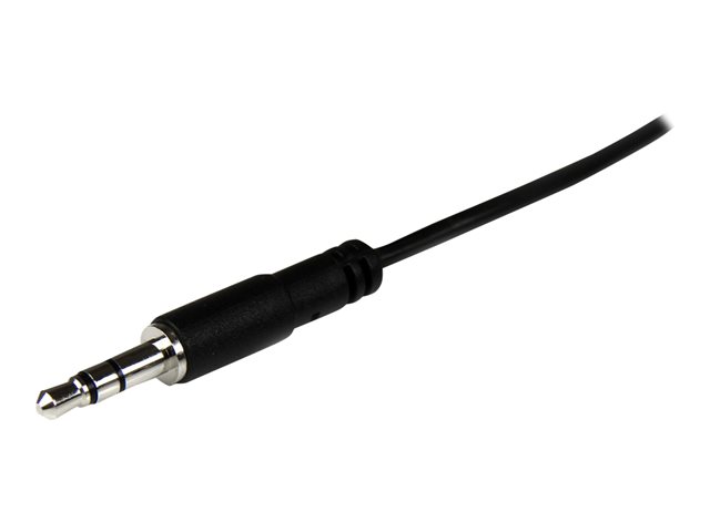 StarTech.com 2m Slim 3.5mm Stereo Extension Audio Cable - Male / Female - Headphone Audio Extension Cable Cord - 2x Mini Jack 3.5mm - 2 m (MU2MMFS) - Audio extension cable - mini-phone stereo 3.5 mm female to mini-phone stereo 3.5 mm male - 2 m - black