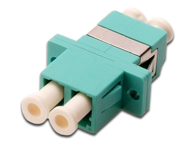 FO Coupler Duplex LC to LC MM OM3 Aqua c