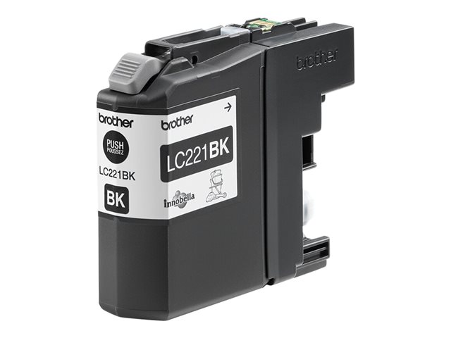 Brother LC221BK - Black - original - ink cartridge - for Brother DCP-J562DW, MFC-J480DW, MFC-J680DW, MFC-J880DW