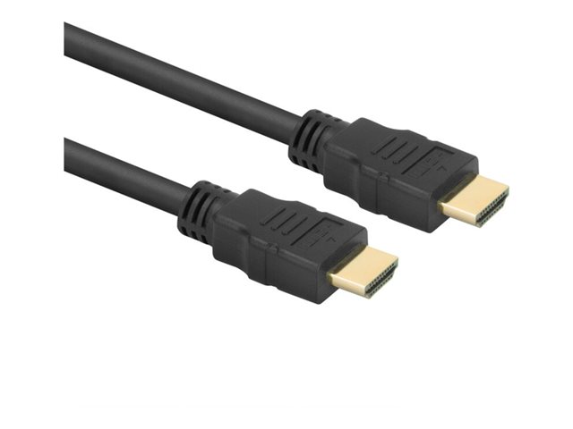 ACT - High Speed - HDMI-kabel - HDMI male naar HDMI male - 1.5 m - beschermd - zwart - ondersteuning voor 4K 30 Hz (3840 x 2160) (HDMI), 1920 x 1080 bij 60 Hz-ondersteuning, gevormd