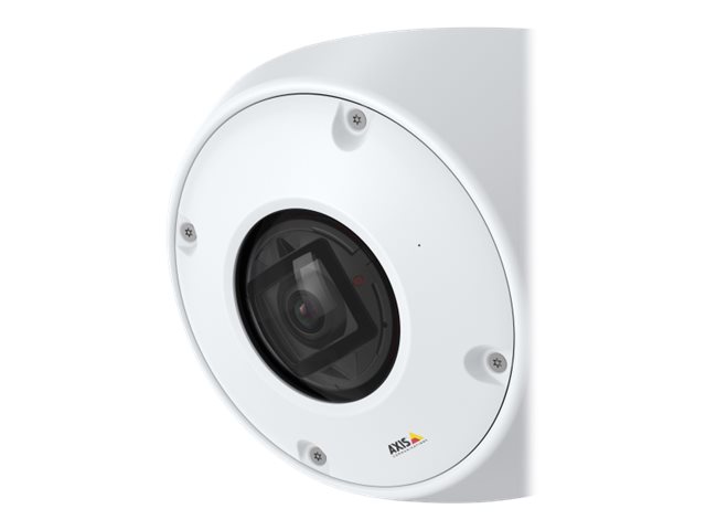 AXIS Q9216-SLV White - Network surveillance camera - dome - ligature-resistant - colour (Day&Night) - 4 MP - 2304 x 1728 - 720p, 1080p - M12 mount - fixed iris - fixed focal - audio - HDMI - LAN 10/100 - MJPEG, H.264, HEVC, H.265, MPEG-4 AVC - PoE Plus