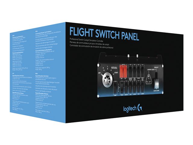 Logitech Flight Switch Panel - Flight simulator instrument panel - wired - for PC