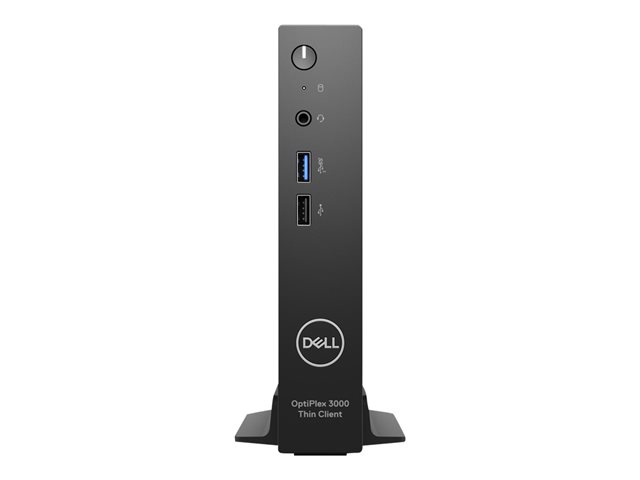 Dell OptiPlex 3000 Thin Client - Thin client - DTS 1 x Pentium Silver N6005 / up to 3.3 GHz - RAM 8 GB - flash - eMMC 64 GB - UHD Graphics - IEEE 802.11ax (Wi-Fi 6E), Gigabit Ethernet, Bluetooth - Dell ThinOS - monitor: none - black - BTS - with 3 Years ProSupport Next Business Day Onsite Service after remote diagnosis with HW-SW Support
