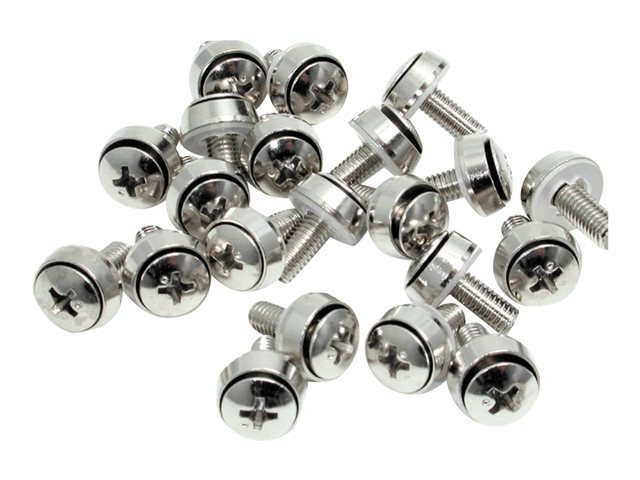 StarTech.com M6 x 12mm - Screws - 100 Pack - M6 Mounting Screws for Server Rack & Cabinet (CABSCREWSM62) - Screw kit (pack of 100)
