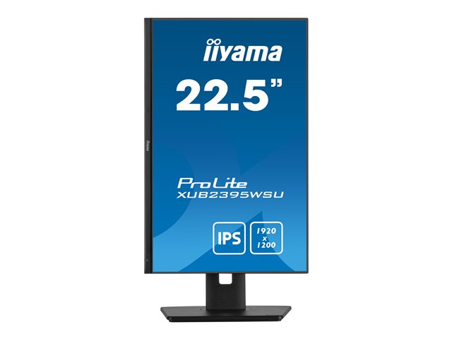 iiyama ProLite XUB2395WSU-B5 - LED monitor - 23\" (22.5\" viewable) - 1920 x 1200 WUXGA @ 75 Hz - IPS - 250 cd/m² - 1000:1 - 4 ms - HDMI, VGA, DisplayPort - speakers - black, matte