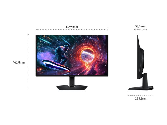 27i / OLED Flat / 16:9 / 2560x1440 / 200 cd/m / 1ms / 180hz DP / 144hzHDMI / DP + HDMI / HDR10