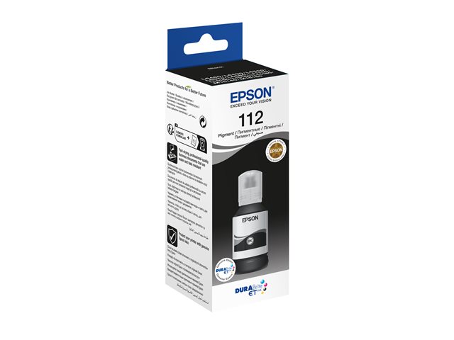 Epson EcoTank 112 - 127 ml - black - original - ink refill - for EcoTank L11160, L15160, L6460, L6490, L6550, L6570, L6580, M15140, EcoTank Pro L15180
