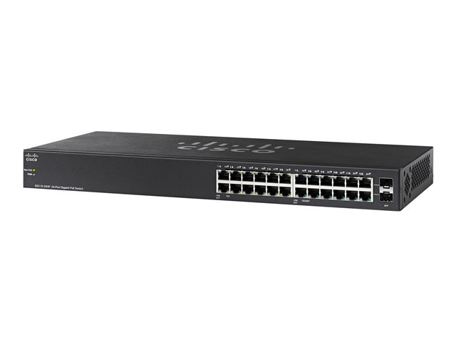 Cisco Small Business SG112-24 - Switch - unmanaged - 24 x 10/100/1000 + 2 x combo Gigabit SFP - rack-mountable - refurbished
