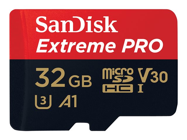Ext Pro microSDHC 32GB+SD 100MB A1 I U3