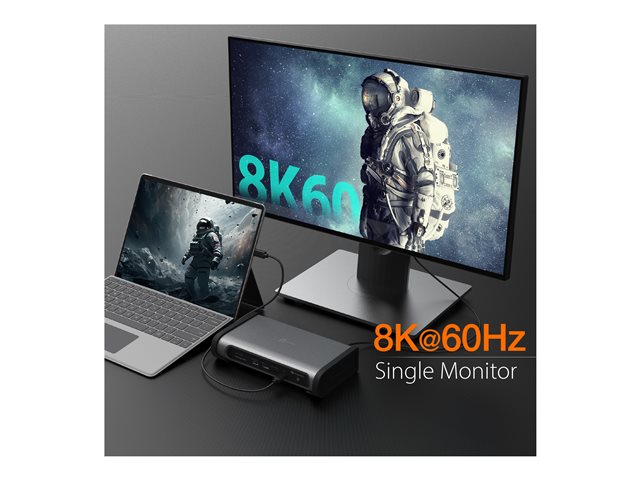 THUNDERBOLT 4 QUAD DISPLAY UK PLUG DOCKI