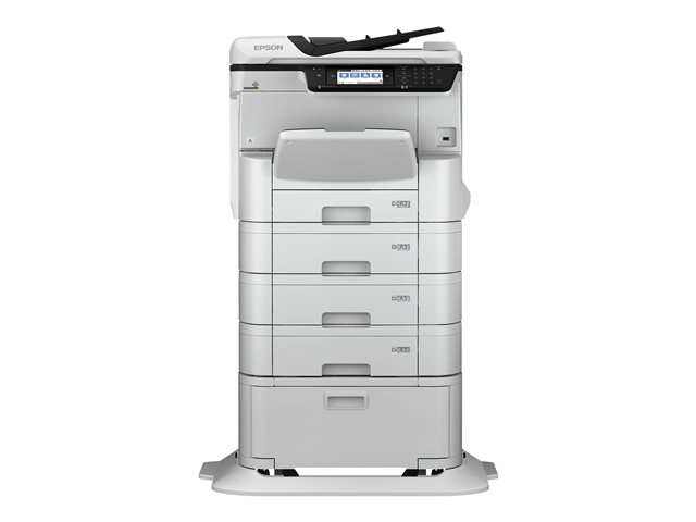 Epson WorkForce Pro WF-C8690D3TWFC - Multifunction printer - colour - ink-jet - A3 (media) - up to 22 ppm (copying) - up to 24 ppm (printing) - 1835 sheets - 33.6 Kbps - Gigabit LAN, USB host, NFC, USB 3.0, USB 2.0 host, Wi-Fi(ac)