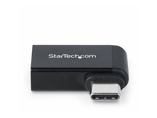 StarTech.com Right Angled USB-C to USB-A Adapter, USB 5Gbps, Compact USB-C Male to USB-A Female Adapter, Metal Housing, M/F - USB adapter - 24 pin USB-C (M) right-angled to USB (F) - USB 3.2 Gen 1 - 5 V - 3 A - passive, up to 5 Gbps data transfer rat