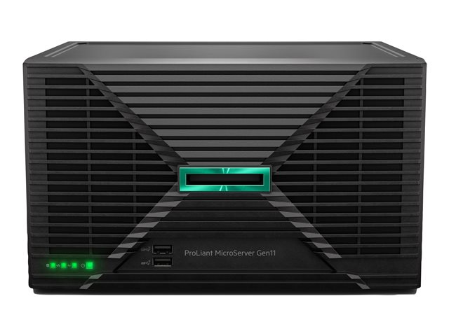 HPE ProLiant MicroServer Gen11 - Server - ultra micro tower 1-way - 1 x Pentium Gold G7400 up to - RAM 16 GB - SATA - non-hot-swap 3.5\" bay(s) - no HDD - no graphics - Gigabit Ethernet - no OS - monitor: none