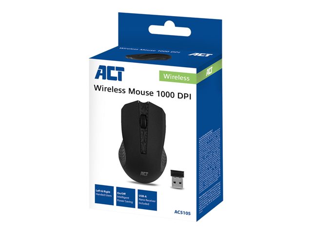Wireless mouse black 1000dpi oem