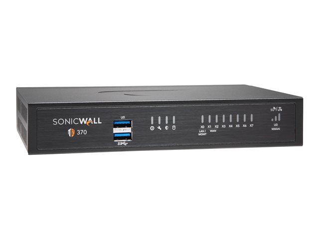 SonicWall TZ370 - Security appliance - 1GbE - NFR - desktop