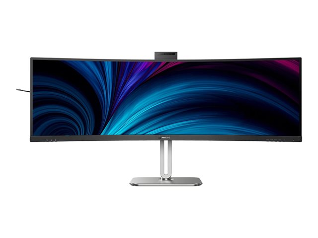 Philips 49B2U6900CH - 6000 Series - LED monitor - curved - USB - 49\" (48.8\" viewable) - 5120 x 1440 Dual Quad HD @ 75 Hz - VA - 450 cd/m² - 3000:1 - DisplayHDR 400 - 4 ms - 2xHDMI, DisplayPort, 2xUSB-C - speakers - textile black