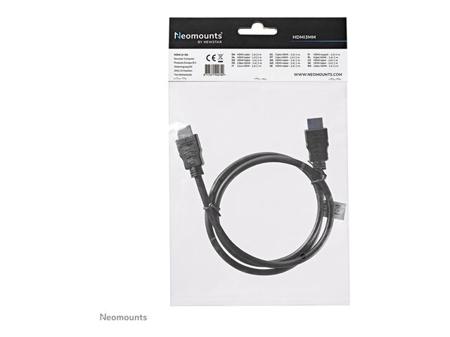 Neomounts - HDMI cable - HDMI male to HDMI male - 1 m - black