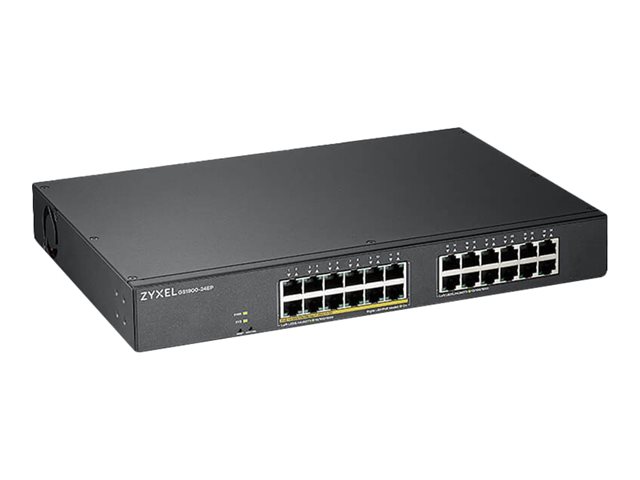 Zyxel GS1900-24EP - Switch - smart - 24 x 10/100/1000 (12 PoE) - rack-mountable, wall-mountable - PoE (130 W)
