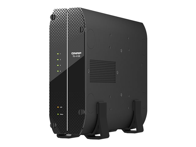 QNAP TS-410E - NAS server - 4 bays - SATA 6Gb/s - RAID RAID 0, 1, 5, 6, 10, 50, 60, JBOD - RAM 8 GB - Gigabit Ethernet / 2.5 Gigabit Ethernet - iSCSI support
