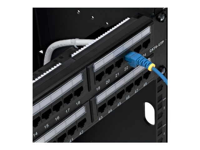 48-Port 2U Rackmount Cat6 Patch Panel