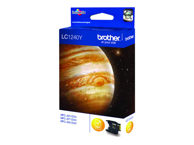 Brother LC1240Y - Yellow - original - ink cartridge - for Brother DCP-J525, J725, J925, MFC-J430, J5910, J625, J6510, J6710, J6910, J825