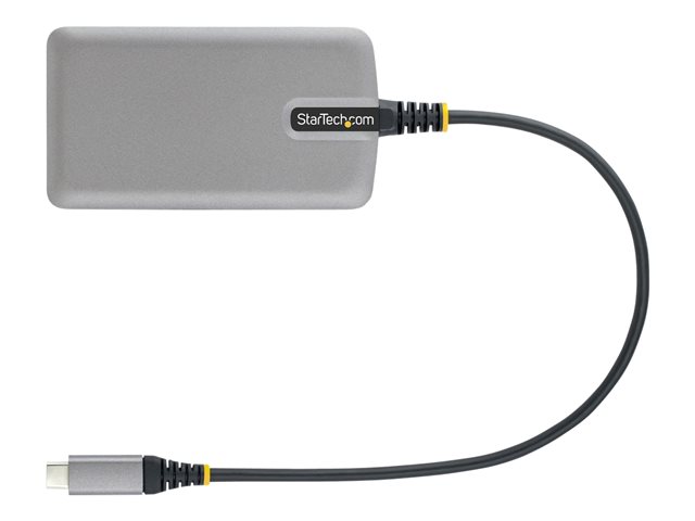 StarTech.com 3-Port USB-C Hub with Ethernet, 3x USB-A Ports, Gigabit Ethernet, USB 3.0 5Gbps, Bus-Powered, USB Type-C Hub w/GbE and 1ft/30cm Long Cable, Portable Laptop USB C Hub Adapter - USB Expansion Hub, RJ45 (5G3AGBB-USB-C-HUB) - Hub - 3 x USB 3