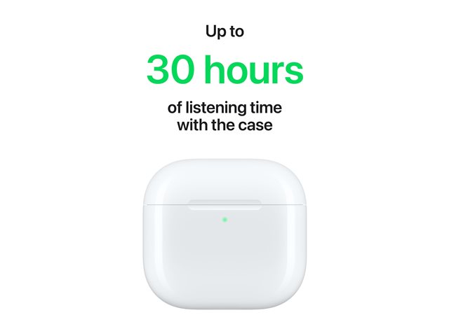 Apple AirPods 4 - True wireless earphones with mic - ear-bud - Bluetooth - white