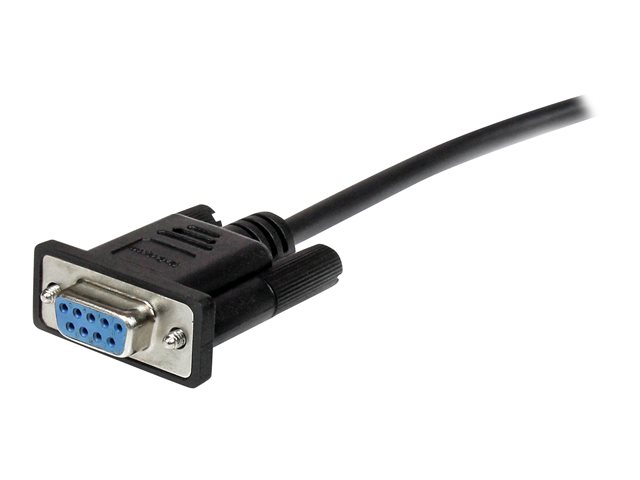 StarTech.com 2m Black Straight Through DB9 RS232 Serial Cable - DB9 RS232 Serial Extension Cable - Male to Female Cable (MXT1002MBK) - Serial extension cable - DB-9 (M) to DB-9 (F) - 2 m - black - for P/N: 1P3FPC-USB-SERIAL, IC232TTL, ICUSB2324I, ICUSB232D, ICUSB232V2, SV1108IPPWGB