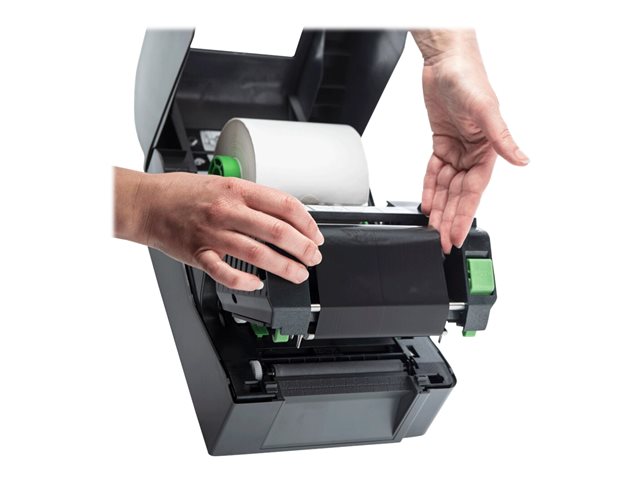 Brother TD-4520TN - Label printer - direct thermal / thermal transfer - Roll (11 cm) - 300 x 300 dpi - up to 127 mm/sec - USB 2.0, LAN, USB host, RS232C