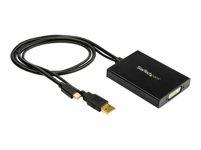 StarTech.com Mini DisplayPort to Dual-Link DVI Adapter - USB Powered - Dual Link Connectivity - Black - DVI Active Display Converter (MDP2DVID2) - Video converter - Mini DisplayPort - DVI - black