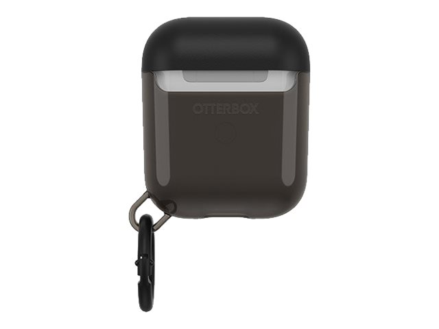 OtterBox Ispra Series - Case for wireless earphones - polycarbonate, zinc alloy, thermoplastic elastomer (TPE) - black hole - for Apple AirPods (1st generation, 2nd generation)