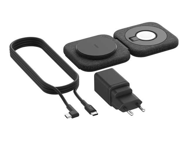 Belkin BoostCharge Pro 2-in-1 - Wireless charging pad + AC power adapter - 15 watt - Fast Charge (magnetic)