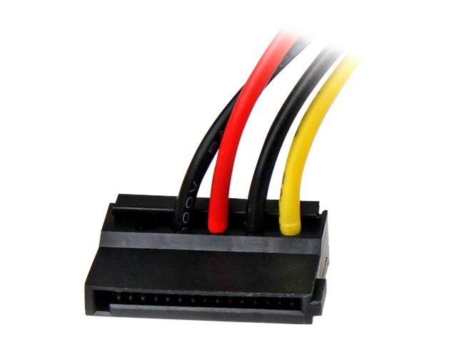 StarTech.com 6in 4 Pin LP4 to Left Angle SATA Power Cable Adapter - LP4 to SATA Power Adapter (SATAPOWADPL) - Power adapter - SATA power (M) to 4 PIN internal power (M) - 15 cm - left-angled connector