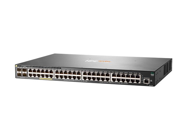 HPE Aruba 2930F 48G PoE+ 4SFP - Switch - L3 - Managed - 48 x 10/100/1000 (PoE+) + 4 x Gigabit SFP (uplink) - rack-mountable - PoE+ (370 W)