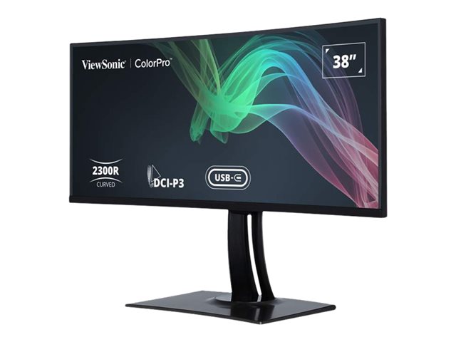 38in 3840 x 1600 21:9 SuperClear IPS Curve monitor 3 sides frameless hardware calibration DCI-P3 100 sRGBHDR 10 2 HDMI DisplayPort USB type C USB ports Ethernet speakers height adjustable