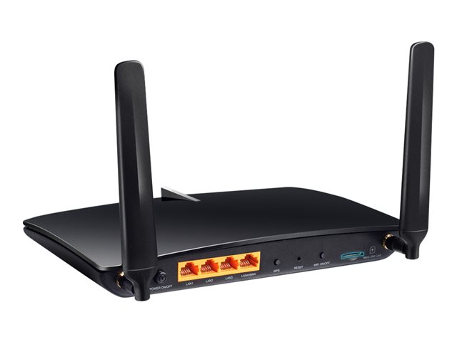 TP-Link Archer MR600 4G+ Cat6 AC1200 Wireless Dual Band - Wireless router - WWAN 3-port switch - 1GbE - Wi-Fi 5 - Dual Band