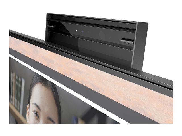 HP E24mv G4 Conferencing Monitor - E-Series - LED monitor - 23.8\" - 1920 x 1080 Full HD (1080p) @ 60 Hz - IPS - 250 cd/m² - 1000:1 - 5 ms - HDMI, VGA, DisplayPort - speakers - silver, black head