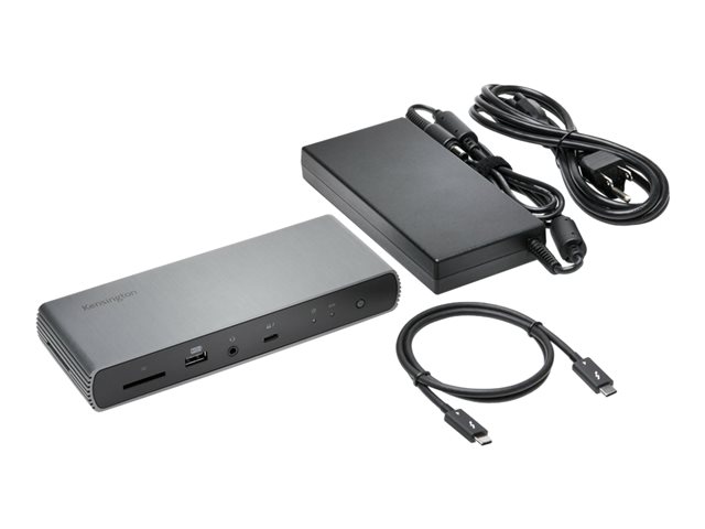 Kensington SD5750T - Docking station - Thunderbolt 4 - 3 x Thunderbolt - 1GbE - 180 Watt - for Microsoft Surface Laptop Studio, Pro 8