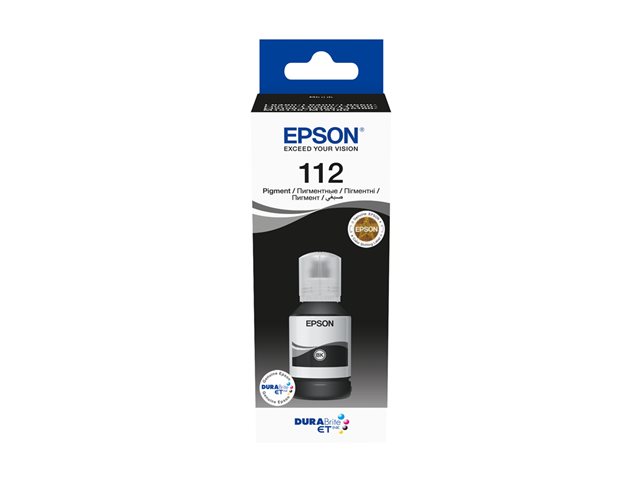 Epson EcoTank 112 - 127 ml - black - original - ink refill - for EcoTank L11160, L15160, L6460, L6490, L6550, L6570, L6580, M15140, EcoTank Pro L15180