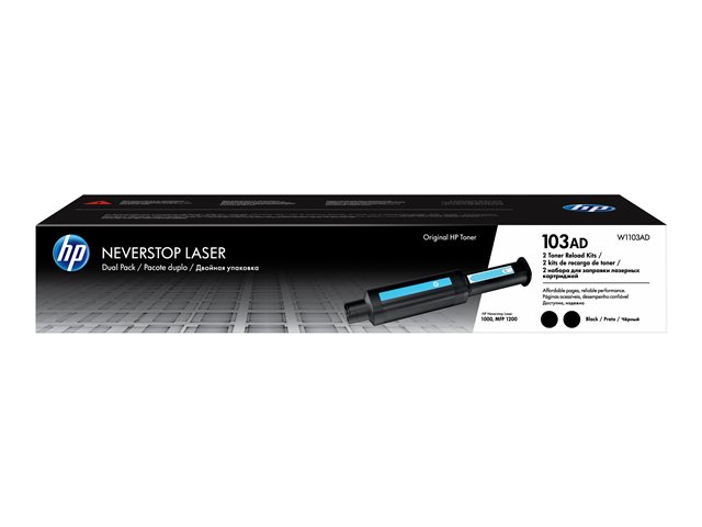 HP 103AD 2Pack Blk Toner Reload Kit